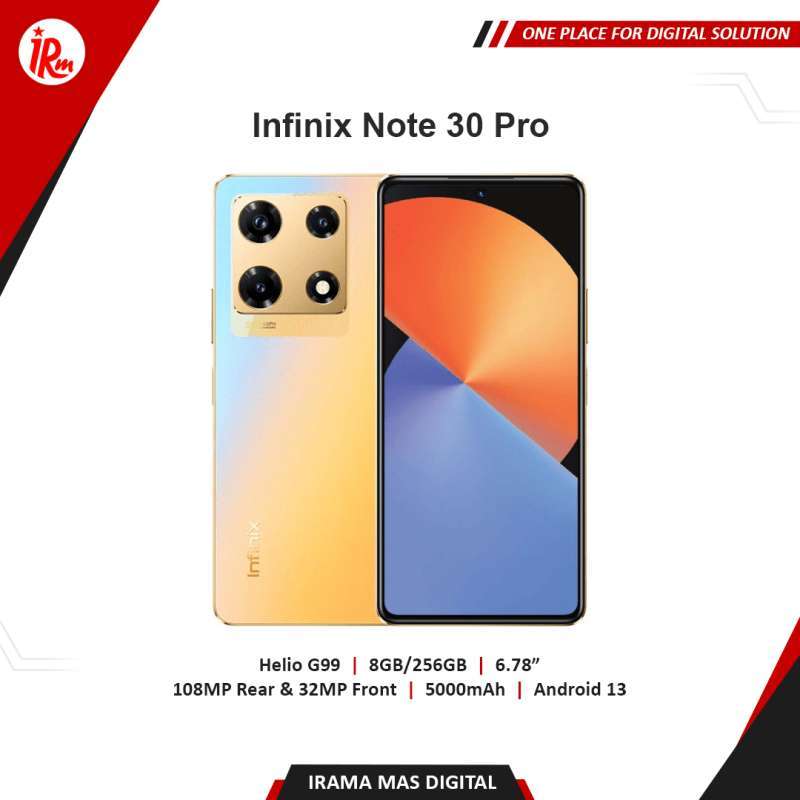 Jual INFINIX NOTE 30 PRO - 8GB/256GB (Black, Gold) - VARIABLE GOLD di ...