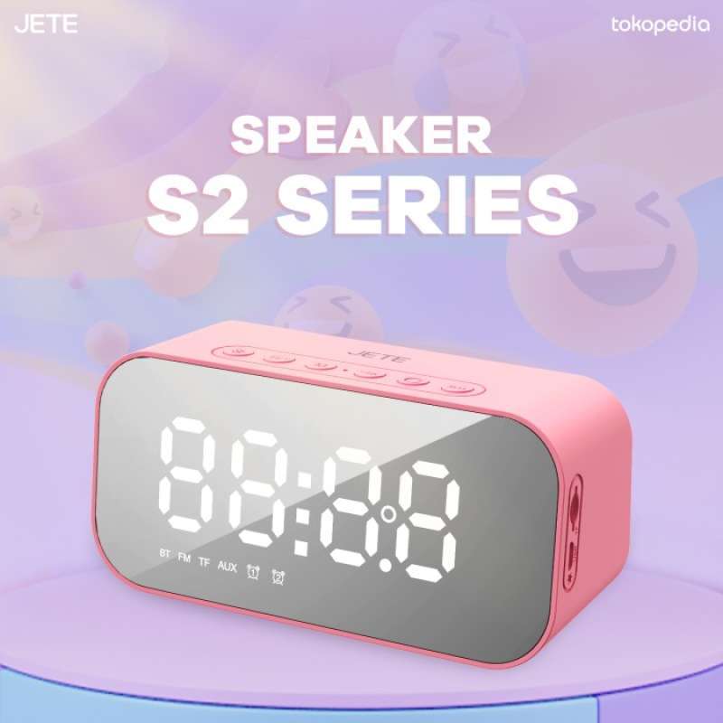 Promo Toko Adaku-speaker Jete S2 Bluetooth V5.0 Stereo Sound With Alarm