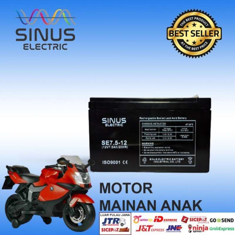 Promo New Aki Batrai Ups Kering Vrla 12V 7.5Ah Paling Bagus Diskon 40%