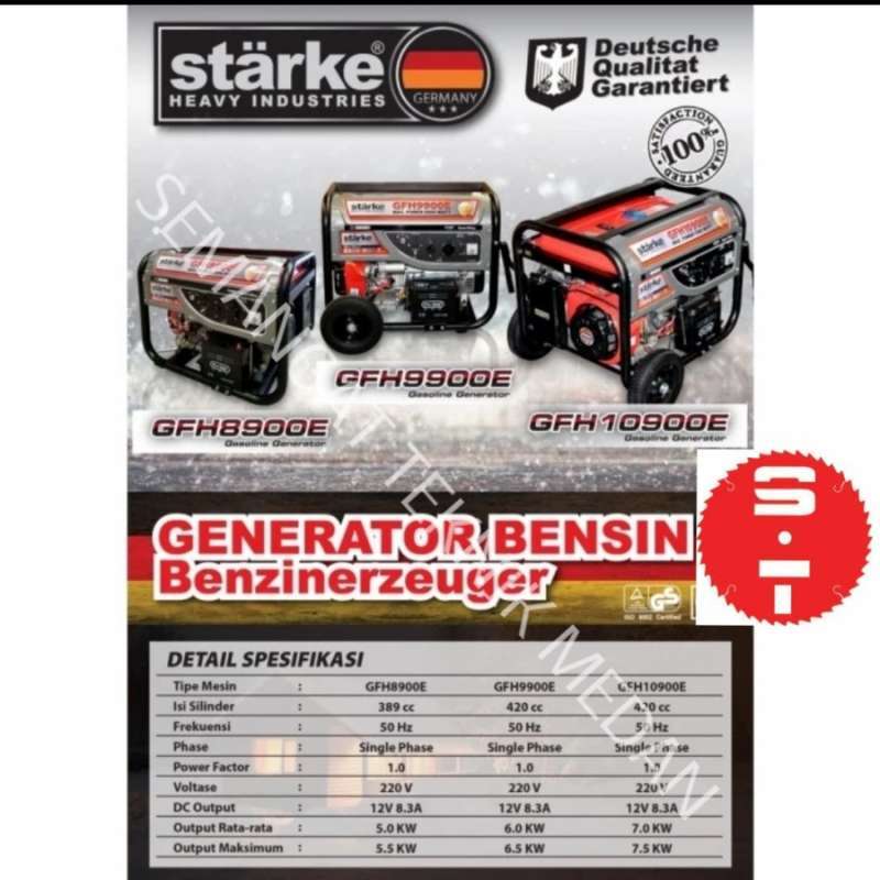 Jual Gfh10900e Genset Generator Tembaga 7500 Wat Starter Gfh 10900 E ...