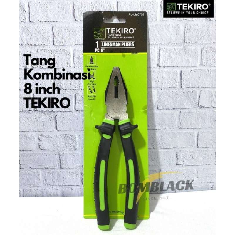 Promo TEKIRO TANG KOMBINASI 8 INCH 8 INCI 8 INCHI JEPIT LINEMANS PLIERS