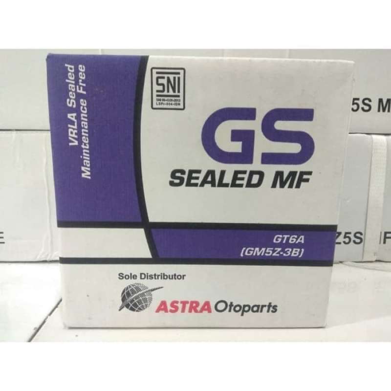 Jual Aki Gs Gm5z-3b Gt6a Mf Astra Kering Motor Mio Sporty Jupiter Mx Z