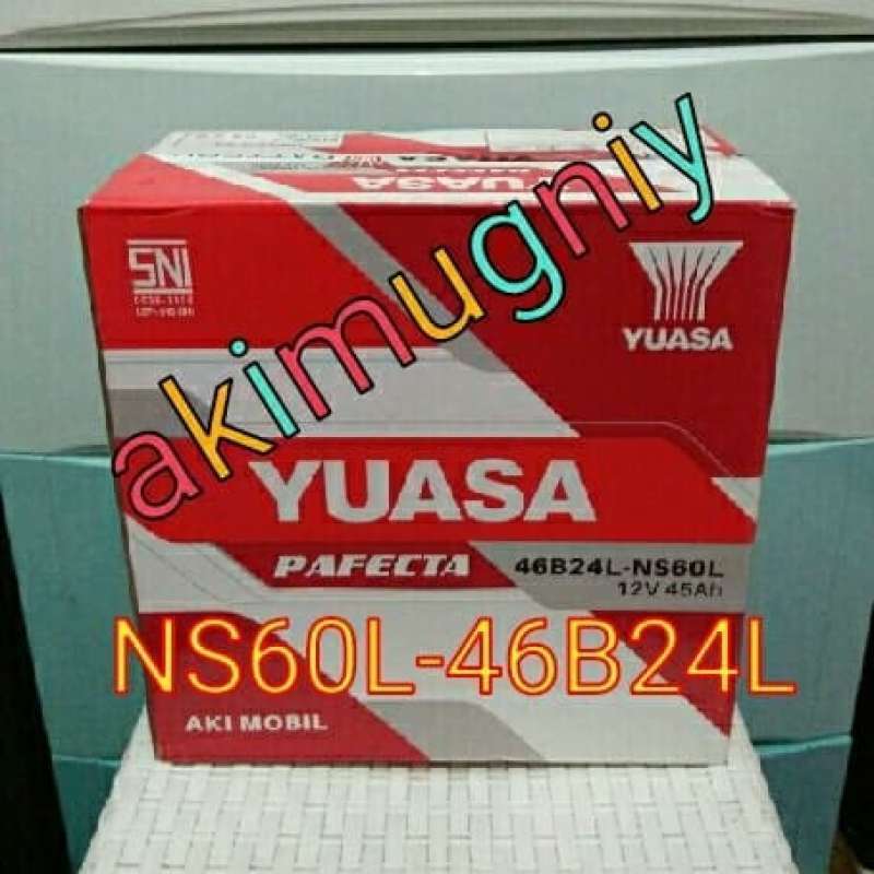 Promo aki yuasa pafecta ns60l 46b24l aki basah Diskon 27% di Seller