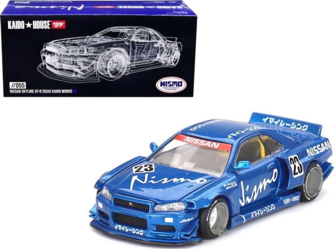 Promo Mini Gt Nissan Skyline Gt-r [r34] Nismo Kaido House Works V3 ...