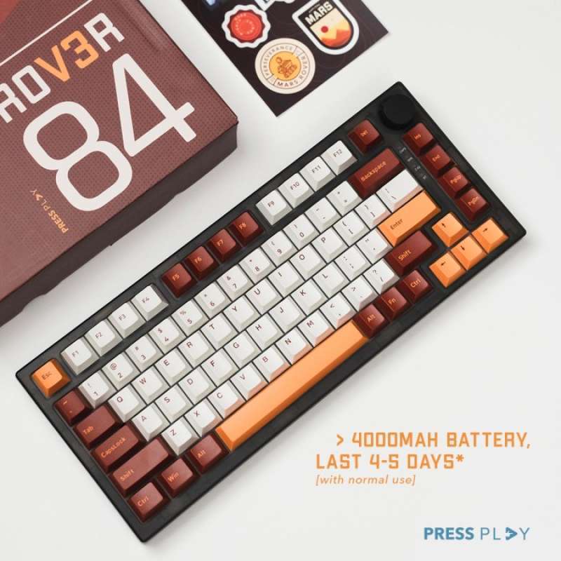Promo Rover84 V3 Wireless Mechanical Keyboard Gasket Mount By Press ...