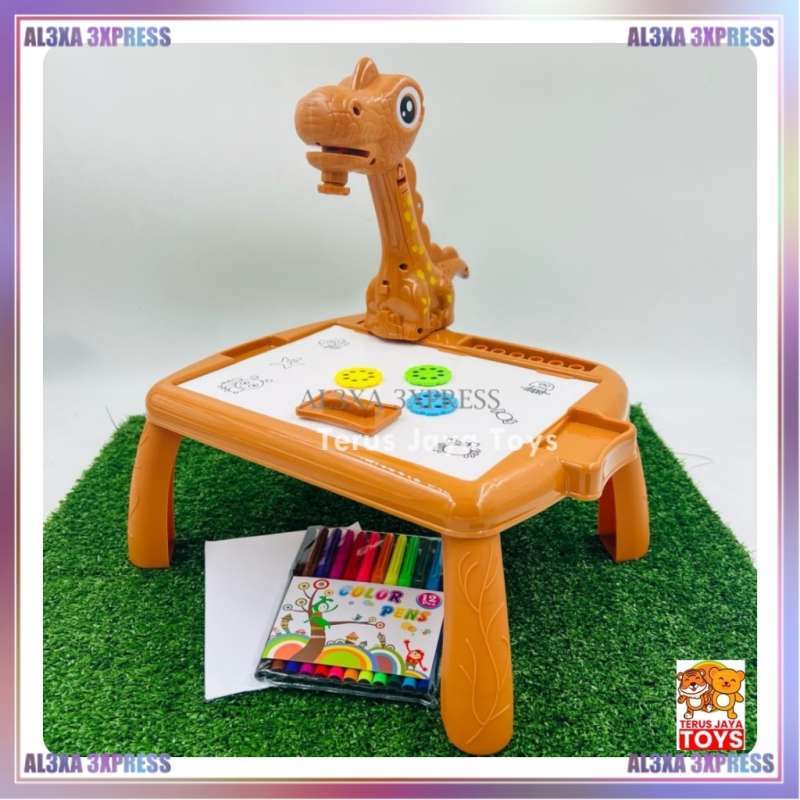 Promo Mainan Menggambar Mewarnai Projector Painting /Mainan Papan tulis ...