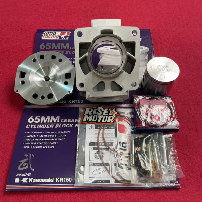 Jual BLOK SEHER HEAD NINJA 150 UMA 65 MM CERAMIC di Seller Terpercaya