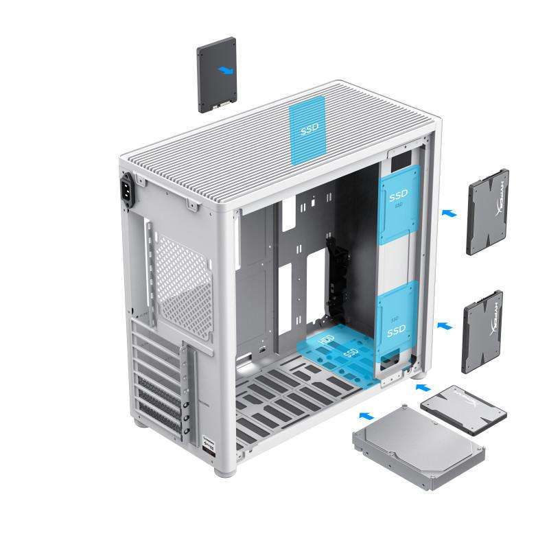Casing Cpu Max Pro Jual Casing Komputer Gamemax Spark PRO Full White ATX Case CPU di ...