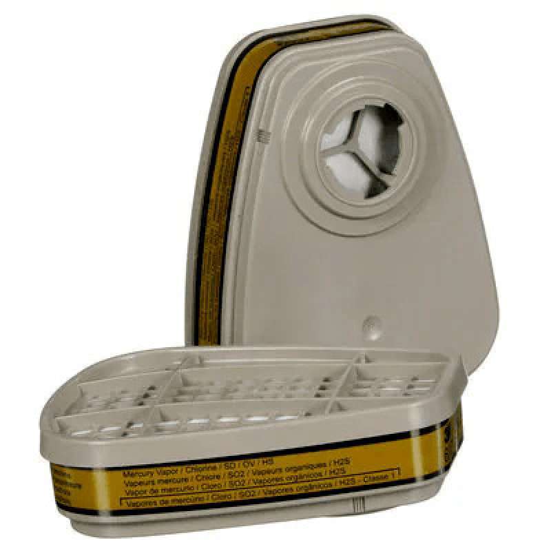 Promo 3m™ Mercury Vapour, Organic Vapour, And Acid Gas Cartridge 6007 ...