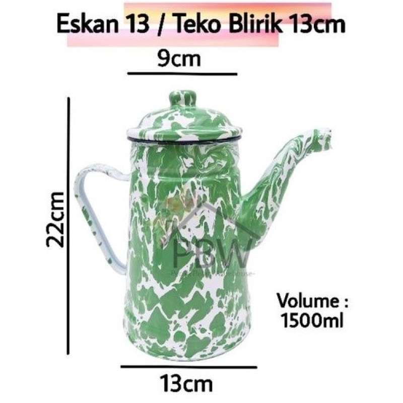 Promo Teko Blirik / Teko Lurik / Teko Jadul 22cm Diskon 33% Di Seller ...