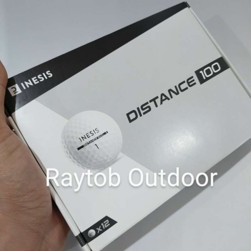 Jual golf ball inesis distance 100 white bola golf selusin 12 pcs di