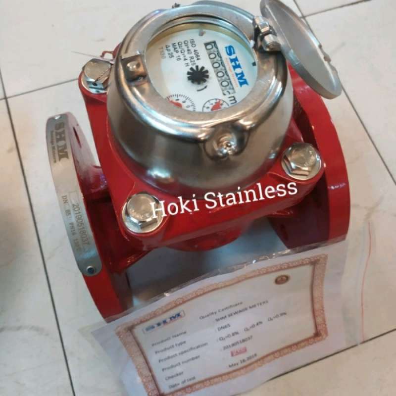 Promo Flow Meter SHM Flange 3inch DN 80 / Meteran Air Limbah SHM Diskon