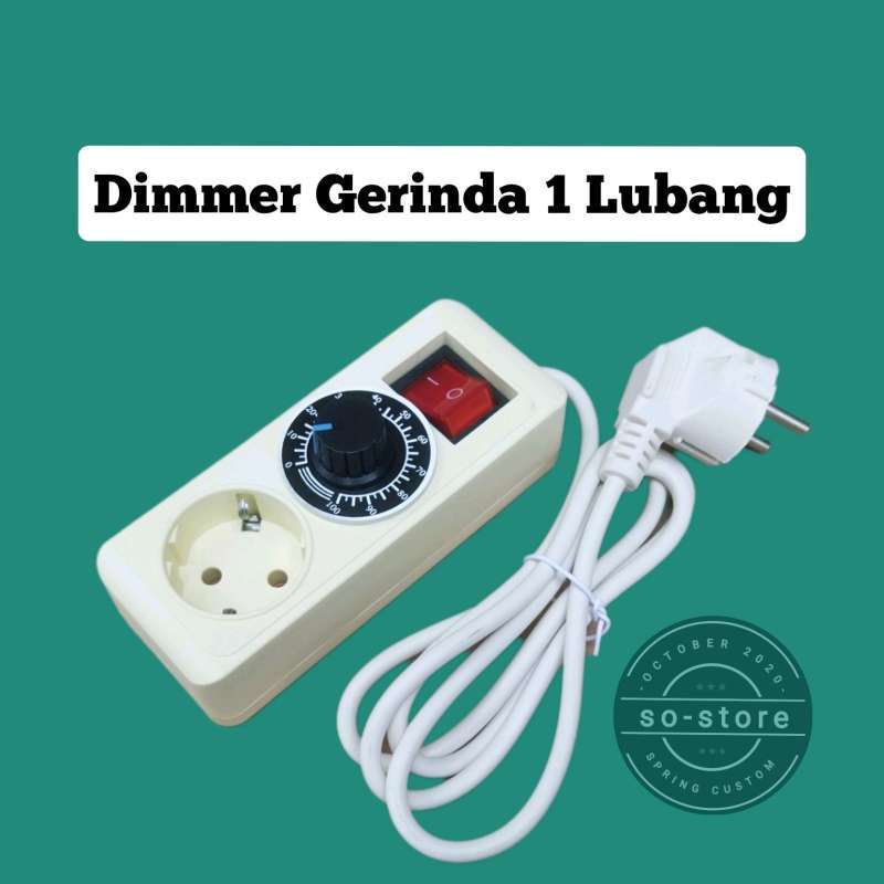 Jual Dimmer Gerinda 2000W Pengatur Kecepatan Gerinda Stop Kontak