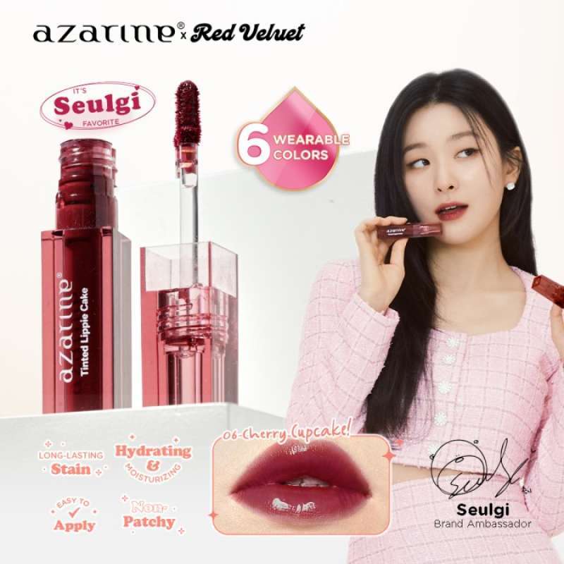 Jual AZARINE X RED VELVET TINTED LIPPIE CAKE PERFECT OMBRE LIP TINT ...