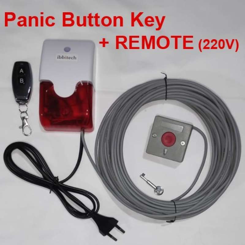 Promo Panic Button Key Alarm Set tombolpanik hospital disabled + REMOTE ...