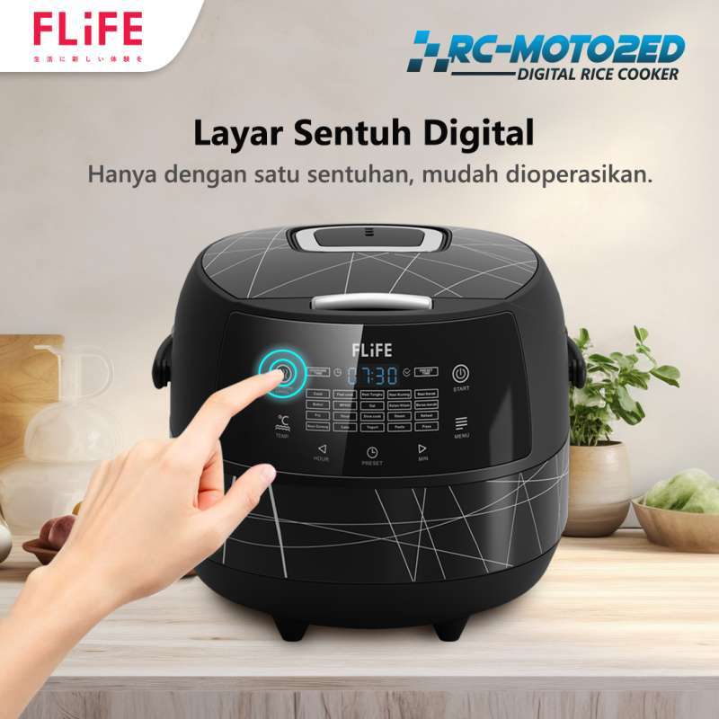 Promo [NEW] FLIFE Rice Cooker Touch Screen Multifungsi Anti Lengket RC ...