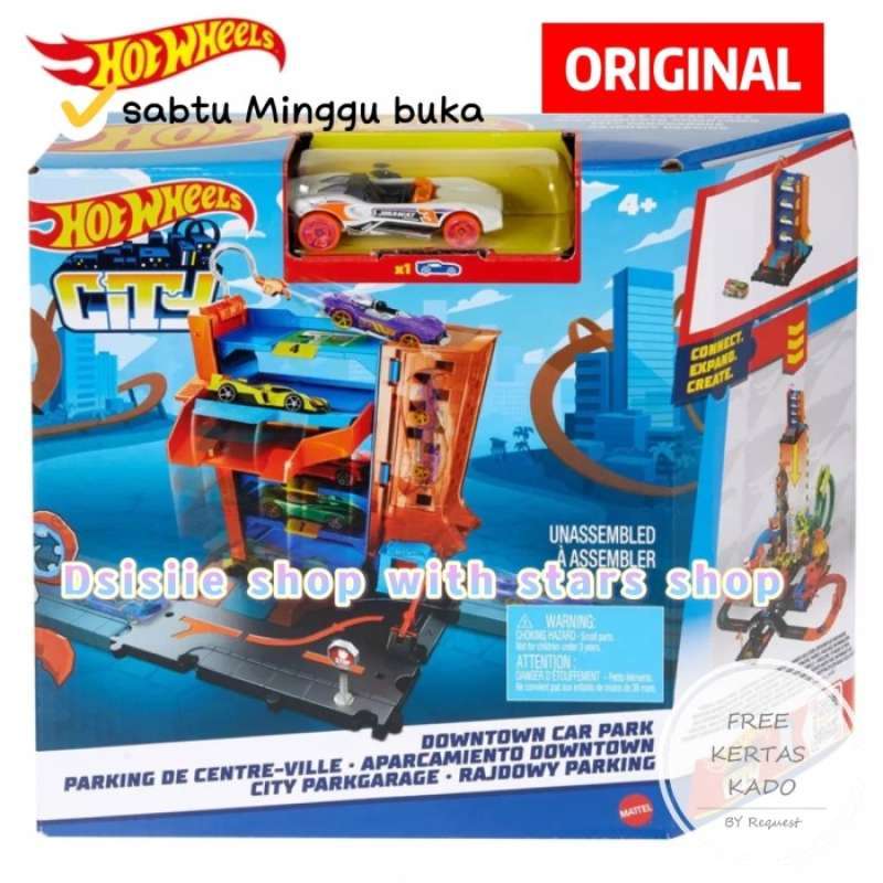 Promo Hotwheels City Downtown Car Park Parking - Track Hot Wheels ...