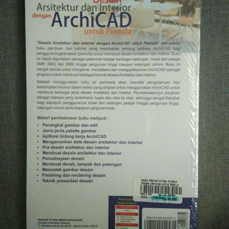 Jual Desain Arsitektur dan Interior dengan ArchiCAD untuk Pemula ...