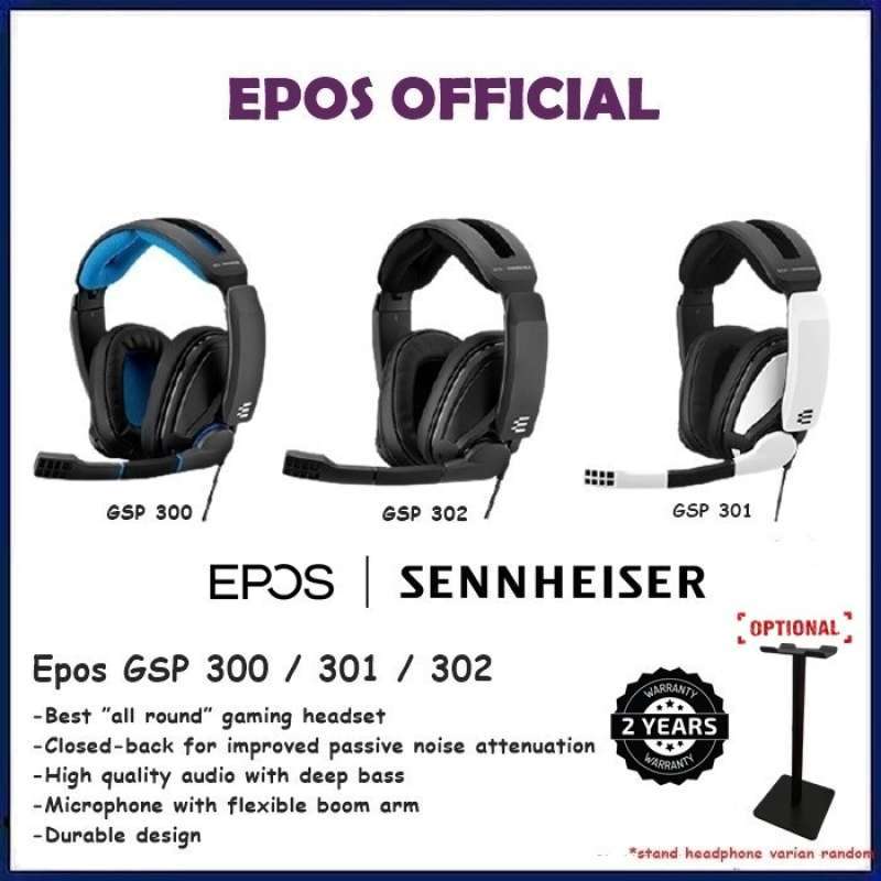 Sennheiser Gaming Headset GSP300 GSP 300 for PC Mac PS4 Black