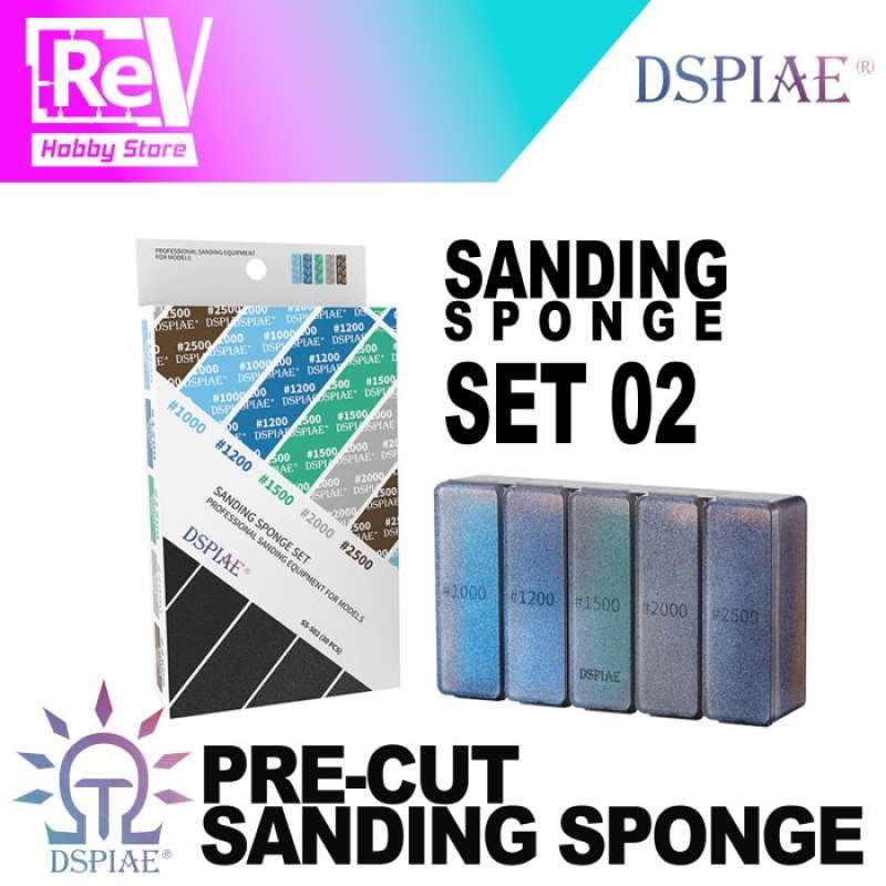Promo DSPIAE SANDING SPONGE SET 2 AMPLAS GUNDAM Diskon 23 di Seller Kitchen Corner Bangka