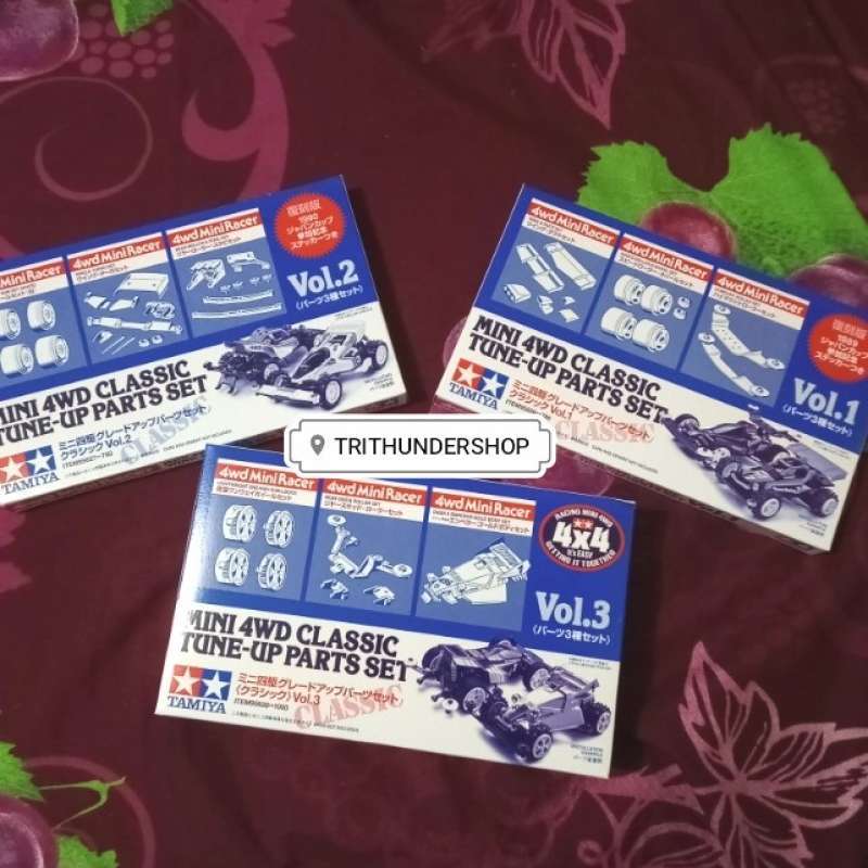 Promo mini 4wd classic tune up parts set vol.1 2 3 tamiya 95626 95627 95628 Diskon 23 di Seller
