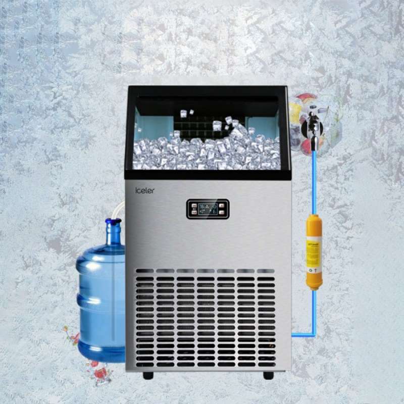 Promo Diskon Mesin Es Batu Kristal Iceler Ice Maker 65Kg/24Jam Untuk ...