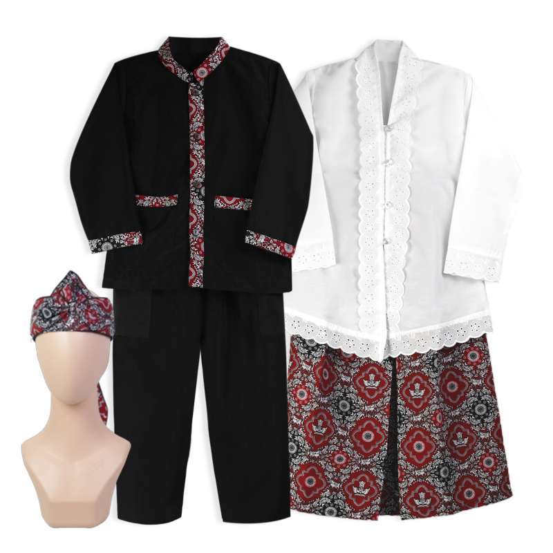 Jual Baju Pangsi Sunda Hitam Batik Nasional Bahan Katun Bsy Super Adem