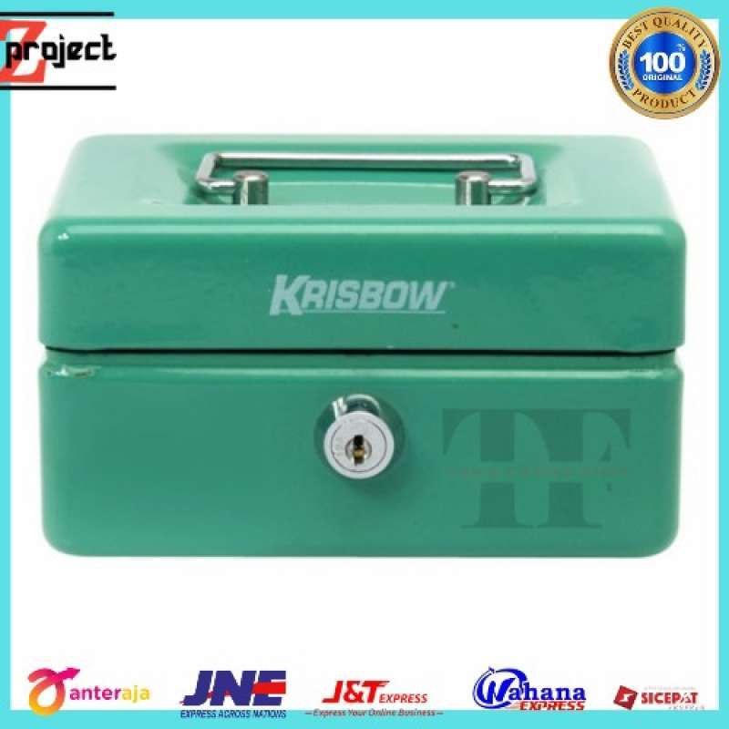 Promo KRISBOW cash box 15x12x8 cm / brankas mini / tempat penyimpanan