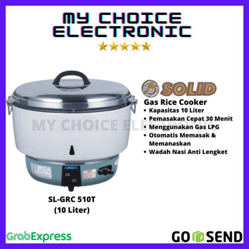 Promo SOLID Rice Cooker Gas SLGRC 510T (10 Liter) Diskon 23 di Seller