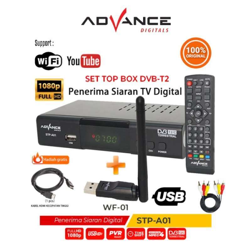 Promo STP-A01 Set Top Box TV Digital Receiver Full HD/STB Diskon 23% di ...