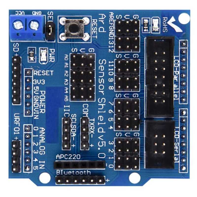 Jual (ready Stock) Uno R3 Sensor Shield Expansion Board V5.0 For ...