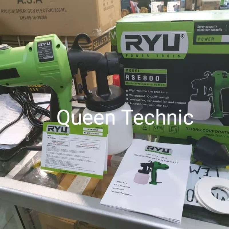 Promo Spray Gun Elektrik Electric Ryu Rse-800 Rse800 Paint Zoom Ryu ...