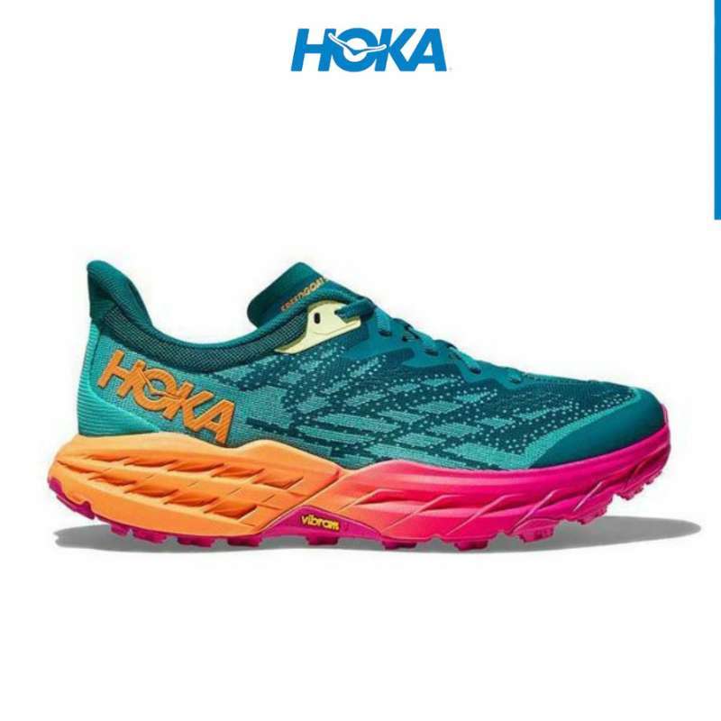 Promo Sepatu Hoka Speedgoat 5 Mens Trail Running Shoes Deep Lake