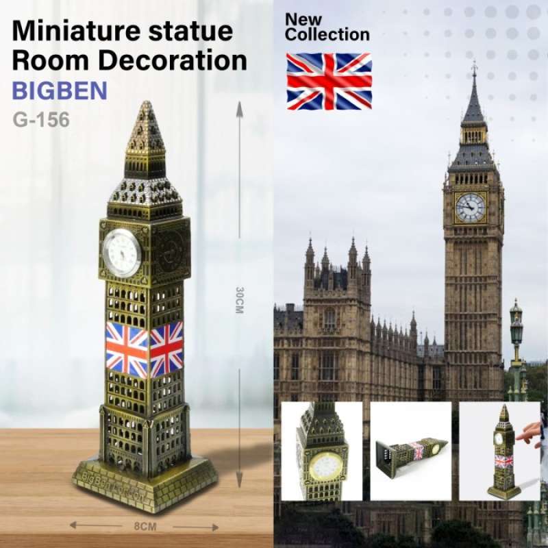 Magnete Frigo 3D Big Ben Londra - Souvenir Da Viaggio In Resina, Fatto A Mano, Regalo Speciale Per La Cucina