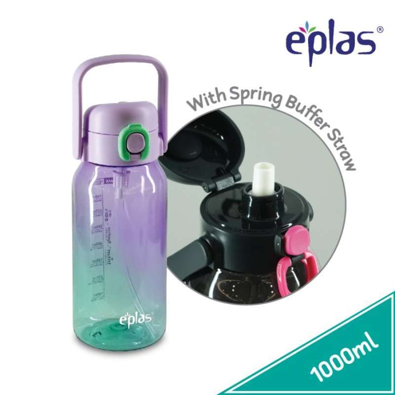 EPLAS BOTOL MINUM TRITAN MULTICOLOUR, BPA FREE, 1000ML EGCS-1000 -LORENA