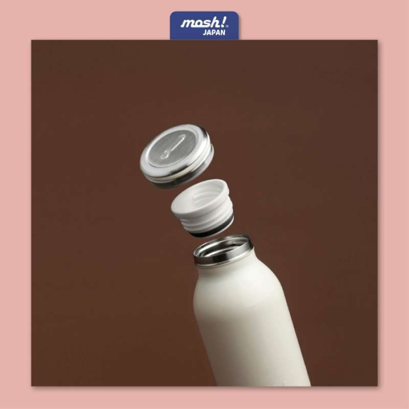 Mqs Botol Promo NEW! MOSH MILK BOTTLE - BOTOL MINUM STAINLESS STEEL 600ML - IVORY ...
