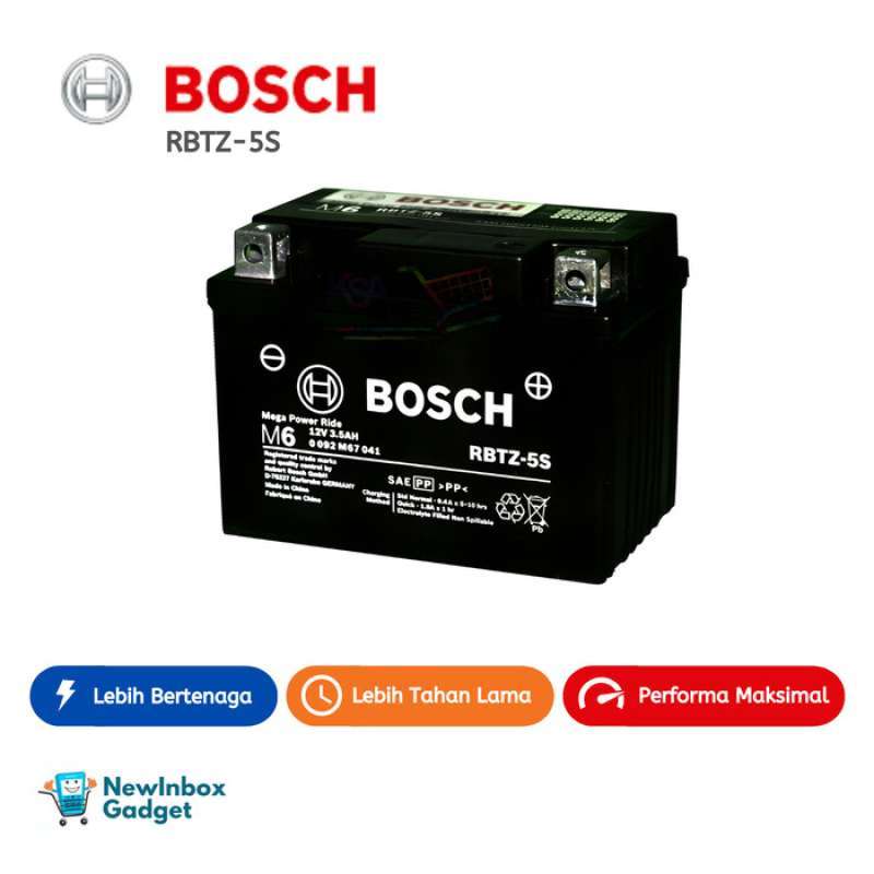 Promo Aki Motor Honda Genio Bosch RBTZ-5S ORIGINAL GARANSI Diskon 4% di