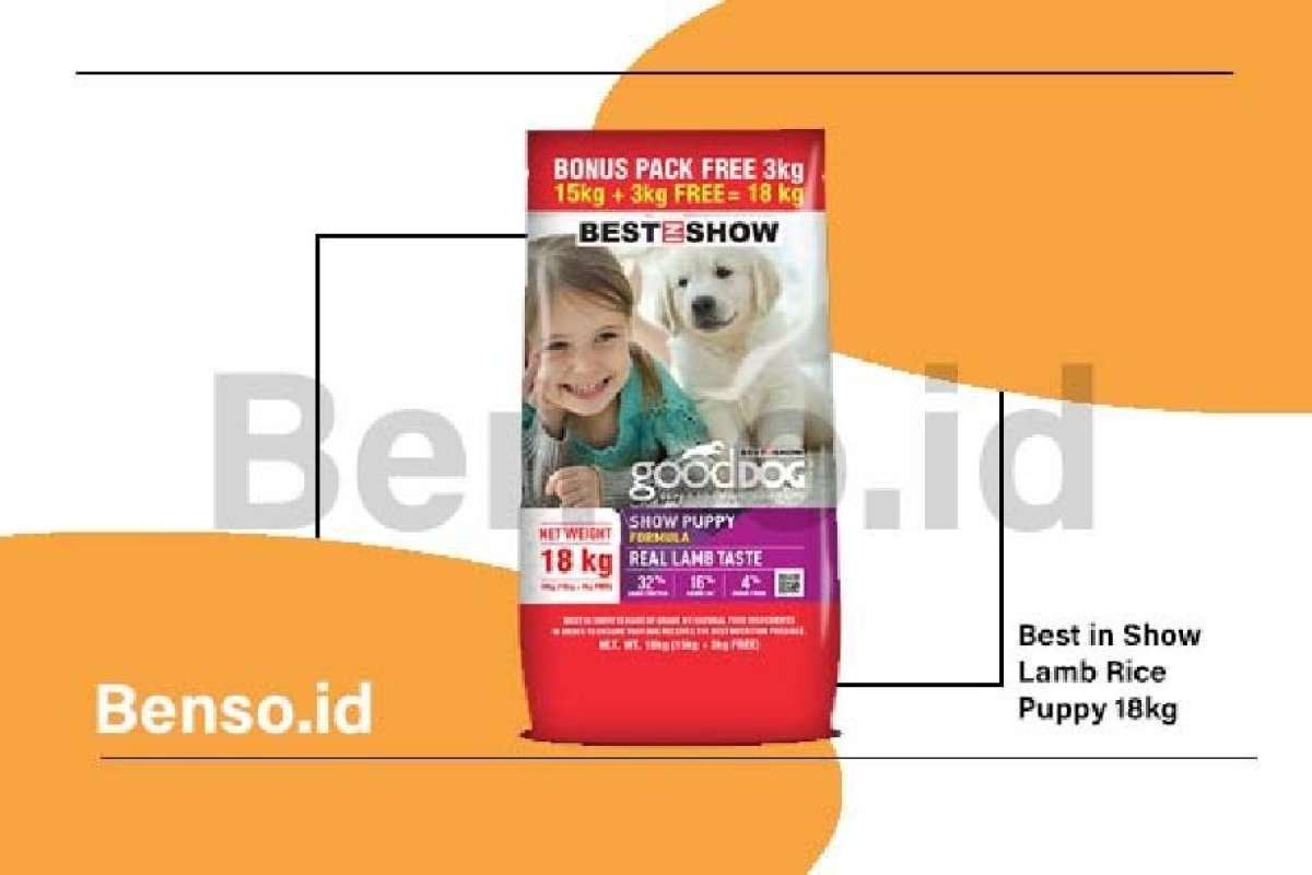 Jual BEST IN SHOW DOG FOOD PUPPY LAMB & RICE 18 KG di Seller Benso.id Cibuntu, Kota Bandung