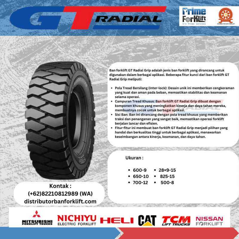 Jual Ban Forklift Gajah Tunggal (70012) di Seller DISTRIBUTOR BAN