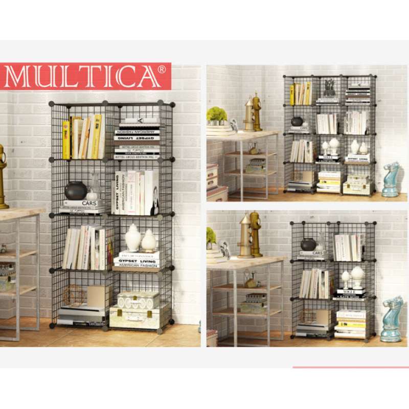 Singer Book Rak Promo New Multica Rak Besi Buku Book Shelf Storage Kuat Rak Helm 15 ...