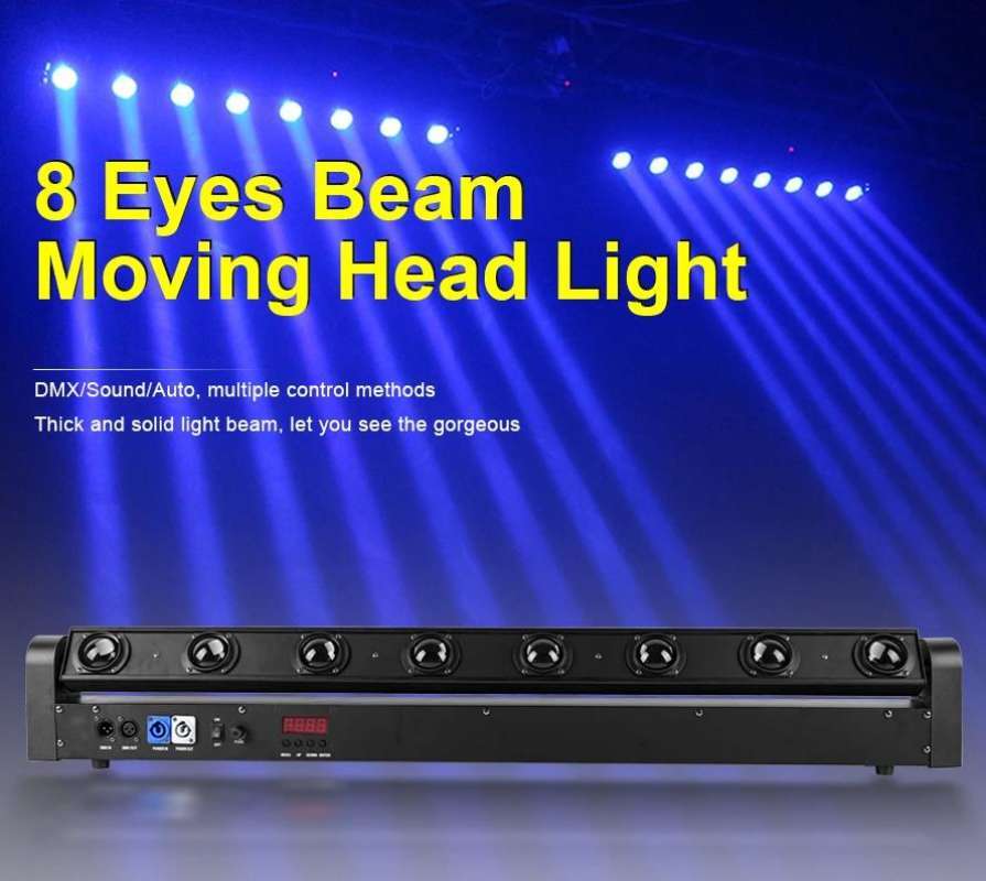 Promo moving head Rotation LED Light LED moving beam bar 8*10W Audio ...