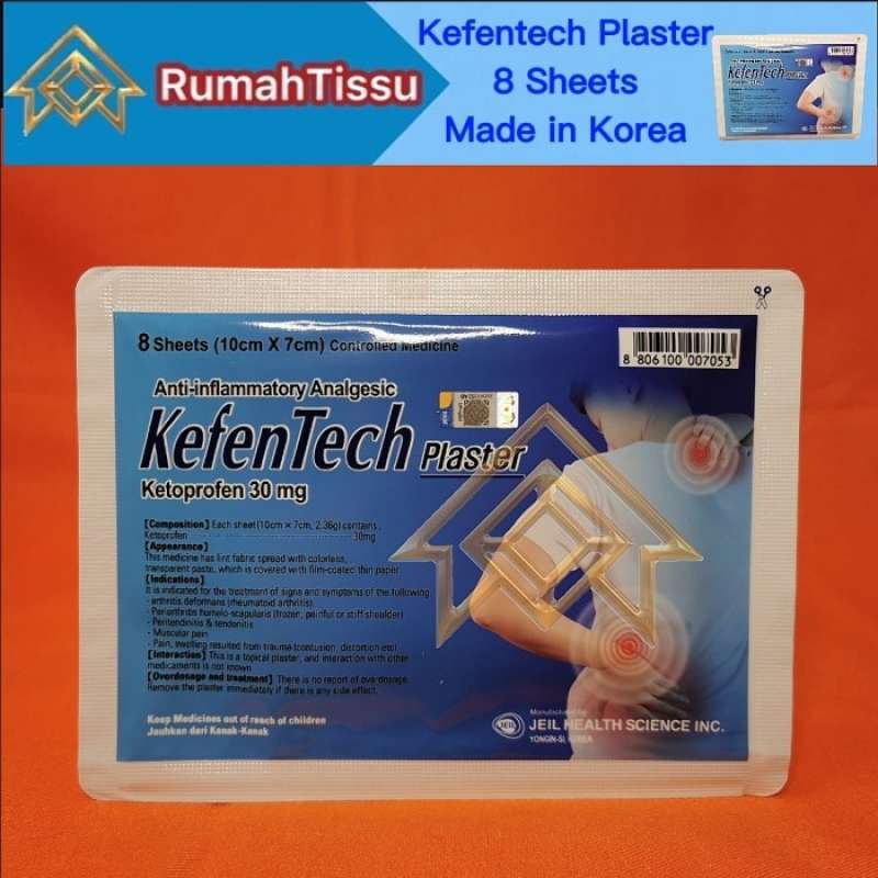 Promo Kefentech Plaster Isi 8 Sheets Made in Korea 100% Diskon 38% di ...