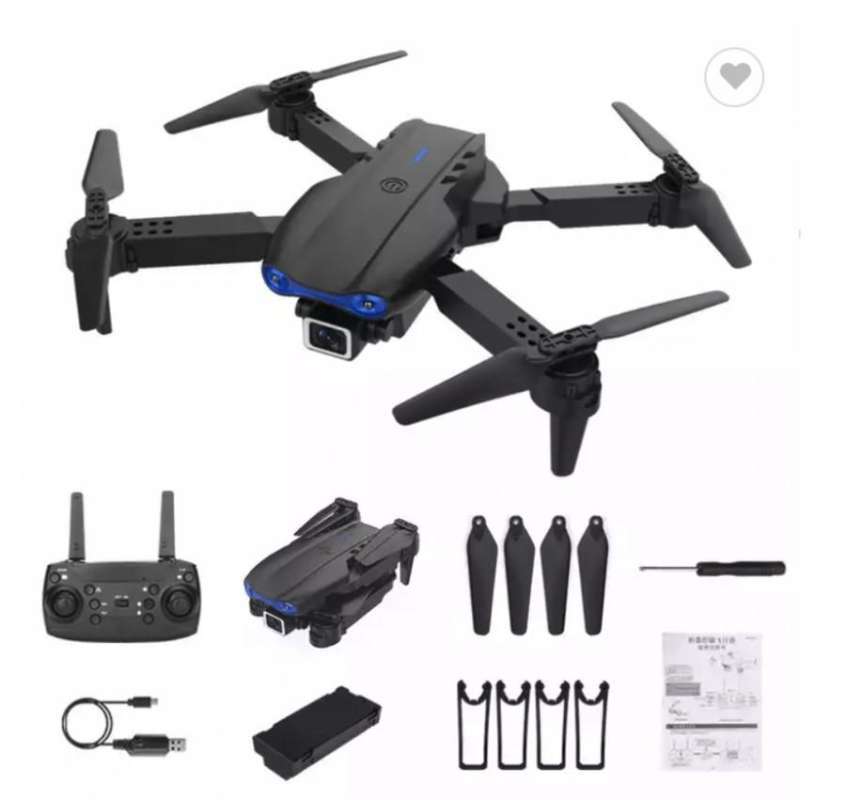 E68 L701 Drone 4K Dual Camera Lipat Helikopter Wifi HD FPV Tas Gratis