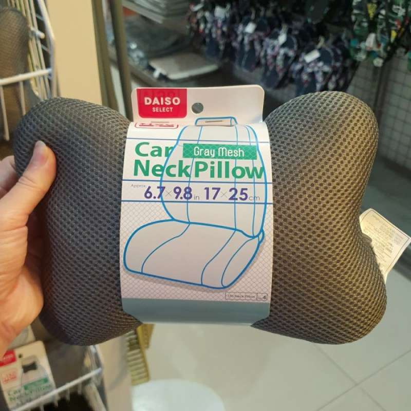 Jual Car Neck Pillow Black N Grey Mesh Daiso Japan Di Seller Naulan Store Mekarsari Kab. Tangerang Blibli
