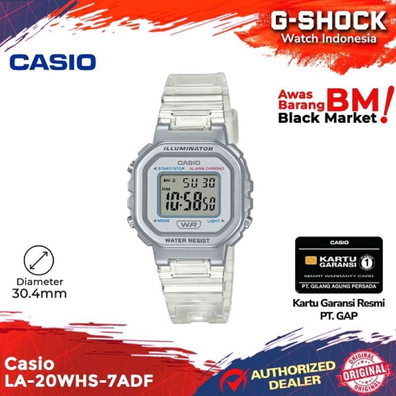 Casio Digital Resin Semi Translucent LA-20WHS-7ADF main image 0
