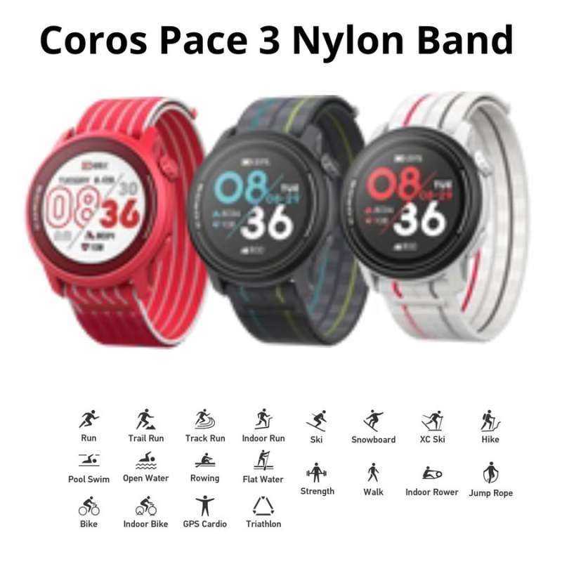 Jual Coros Pace GPS Sport Smart Watch Nylon Band Garansi Resmi