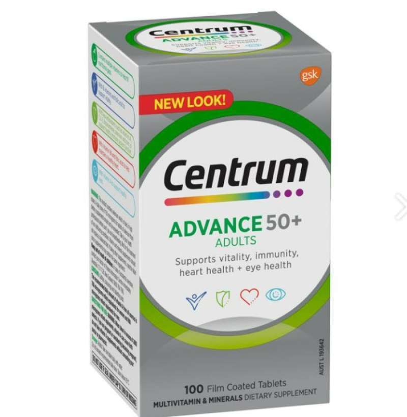 Promo Centrum Advance 50+ for Adults - 100 Tablet Diskon 33% di Seller ...