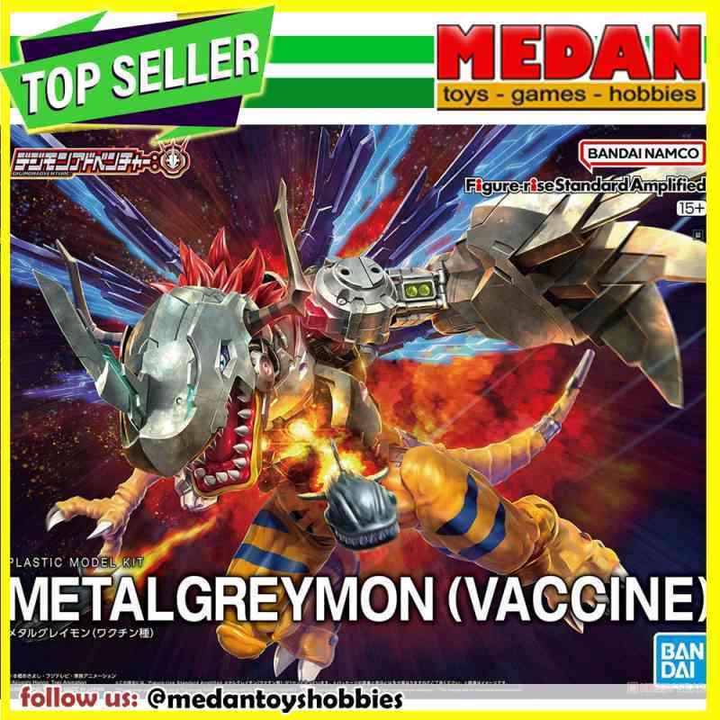 Jual Bandai Figure Rise Standard Metal Greymon Vaccine Amplified