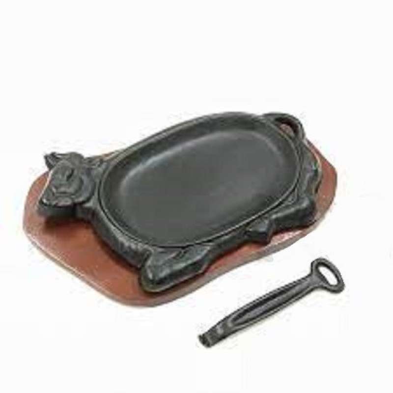 Promo Hotplate Sapi Besar / Hot plate piring Steak SUNRISE + Tatakan + kait Diskon 23 di Seller