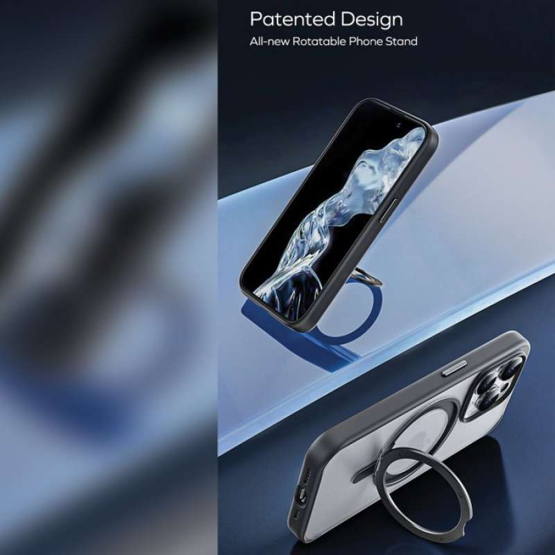 Promo Case iPhone 15 Pro Max Plus Momax Roller MagSafe Hybrid Matte